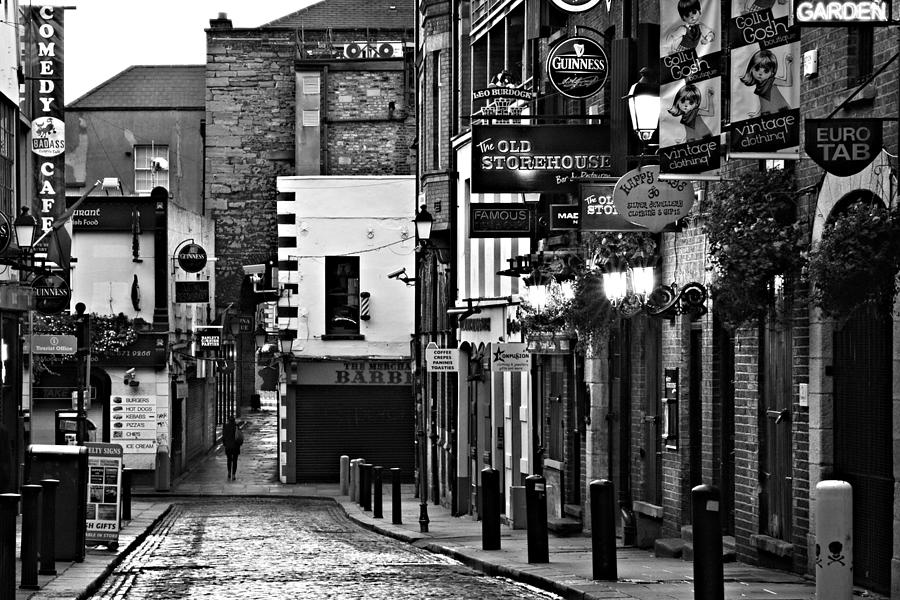 Sign Photograph - Temple Bar / Dublin by Barry O Carroll