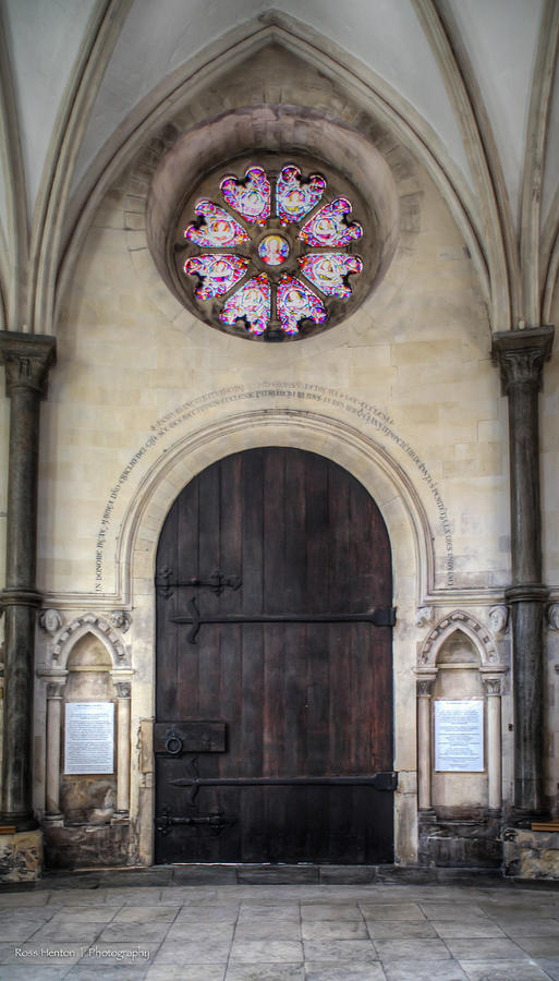 Temple Church Doorway Photograph by Ross Henton