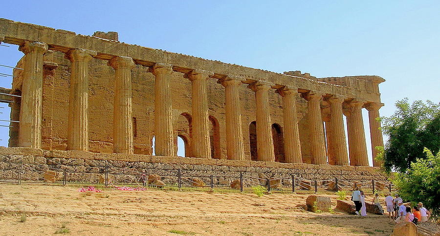 Temple in Agrigento2 Photograph by Caroline Stella