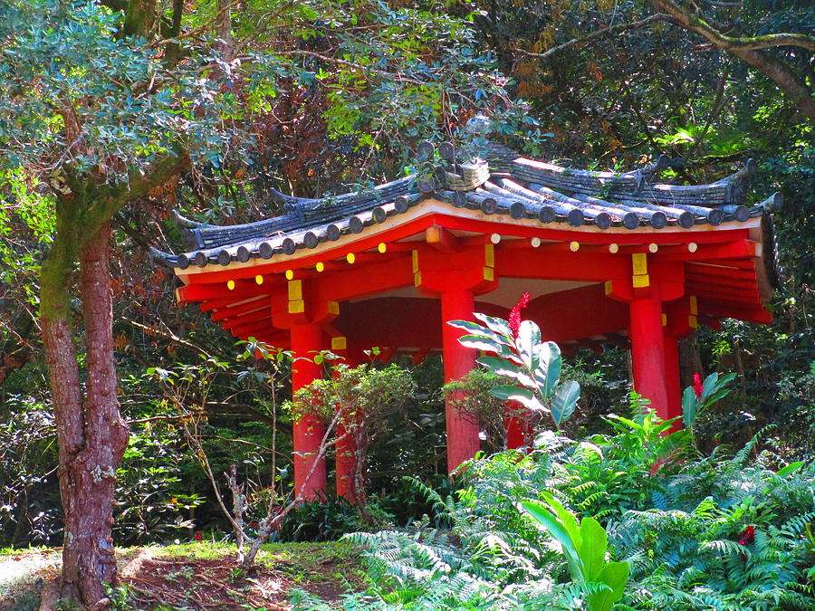 Temple In Garden Photograph