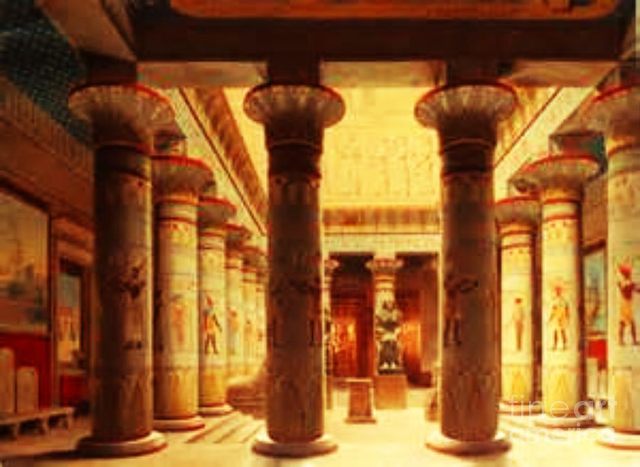 Temple in Luxor Digital Art by Steven  Pipella
