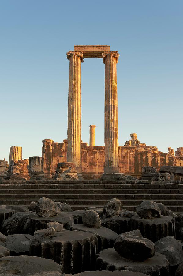 Greek Photograph - Temple Of Apollo by David Parker