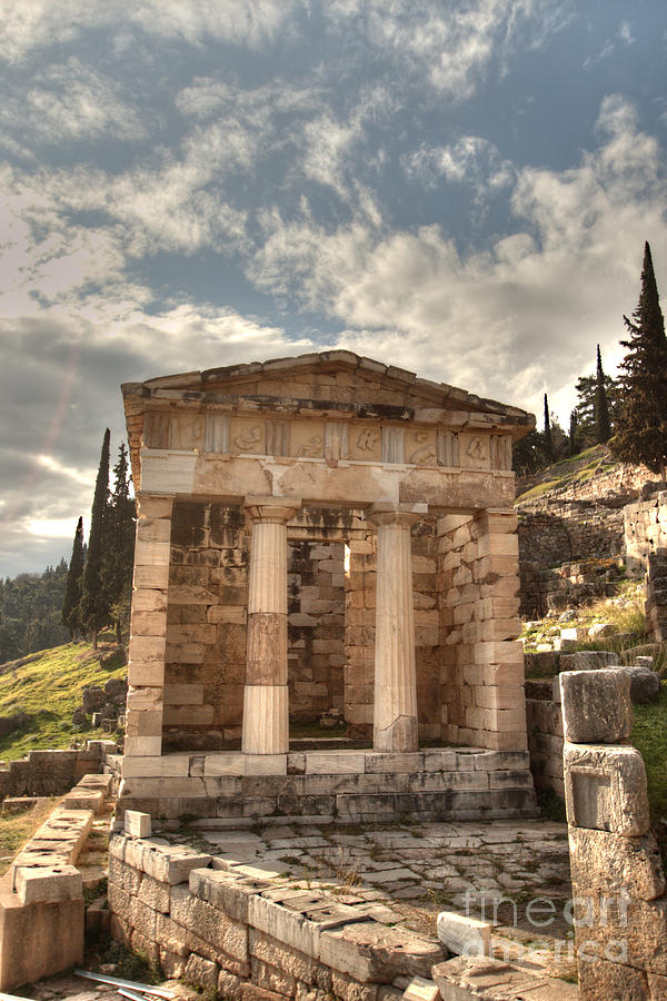 Temple Of Athena At Delphi Photograph by Deborah Smolinske