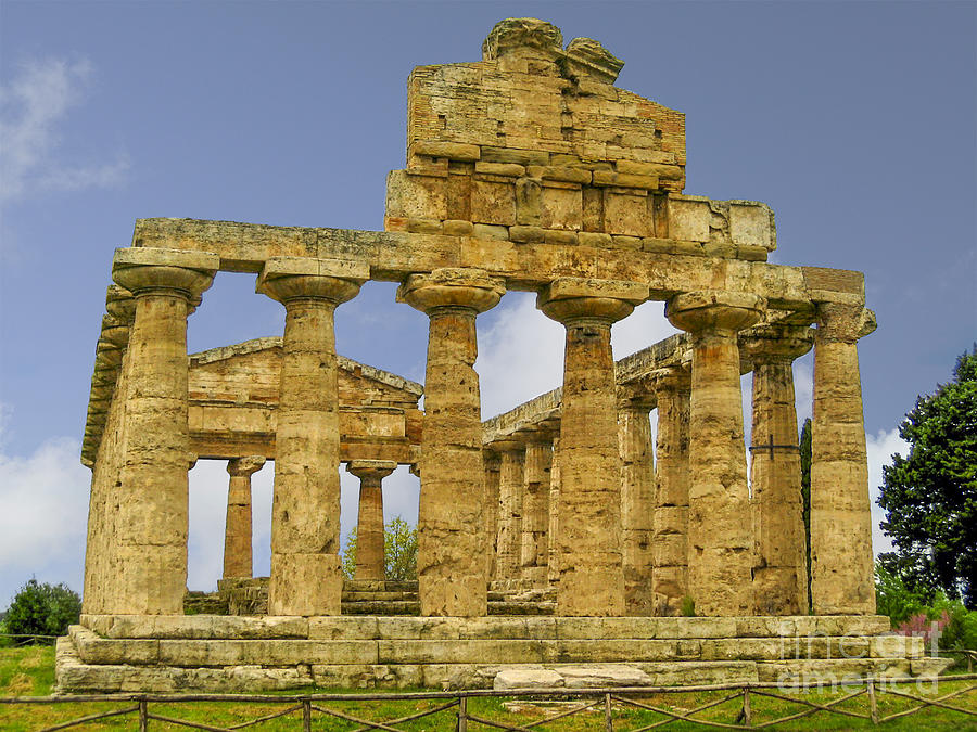 Temple of Athena in Paestum Photograph by Patricia Hofmeester