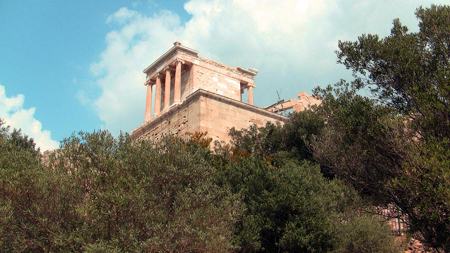 Greek Photograph - Temple of Athena Nike by Gary Henderson