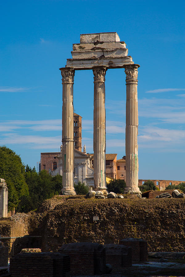 Temple of Castor and Pollux Photograph by Allan Morrison