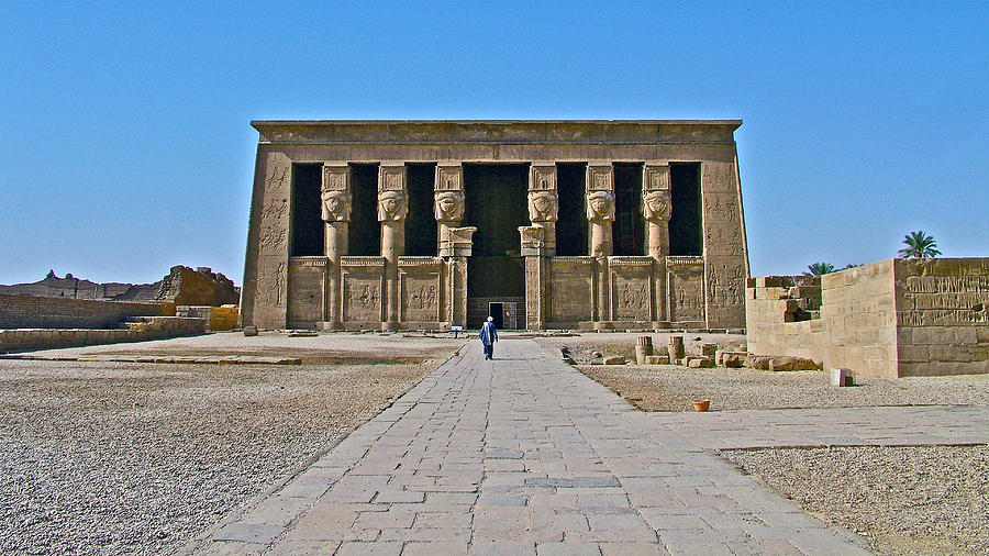 Africa Photograph - Temple of Hathor near Dendera-Egypt by Ruth Hager