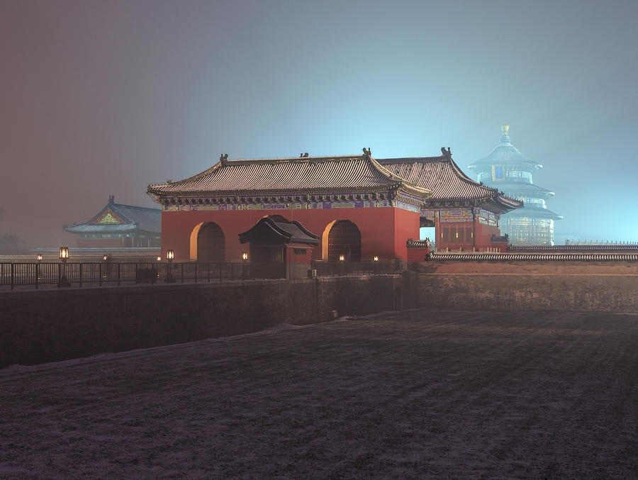 Temple Of Heaven At Twilight, Beijing Photograph by Maria Swärd