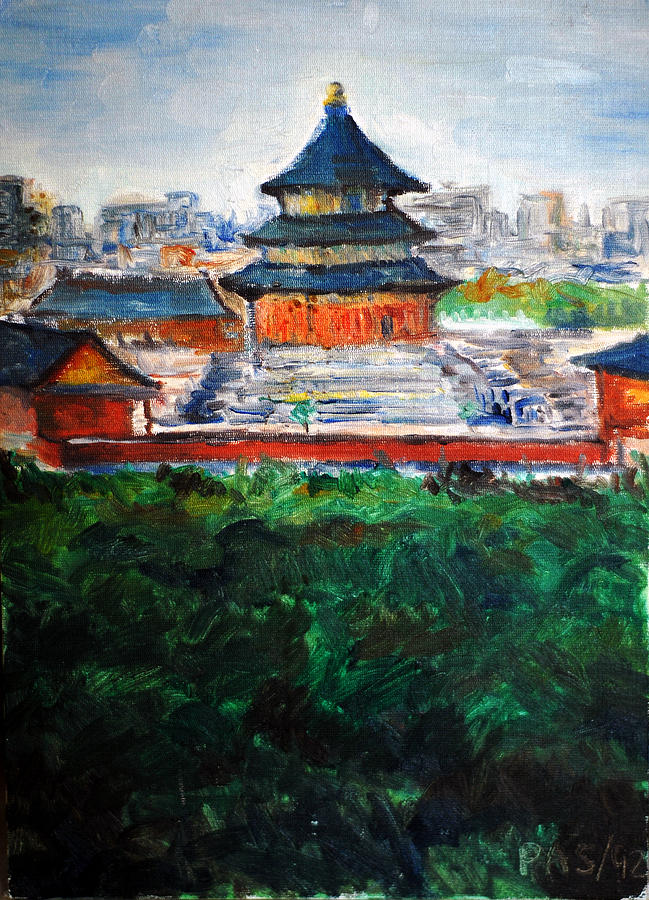 Confucius Painting - Temple of Heaven Beijing by Paul Sutcliffe