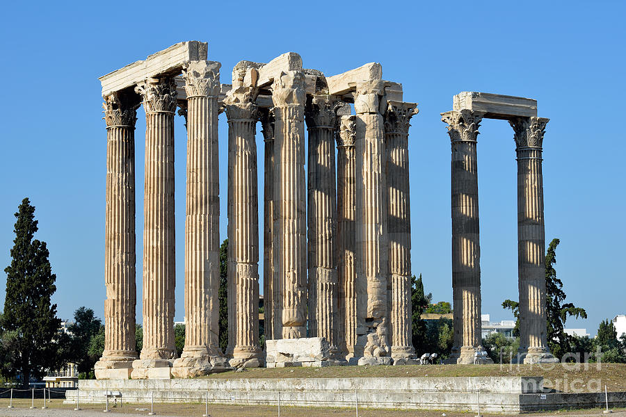Temple of Olympian Zeus in Athens Photograph by George Atsametakis