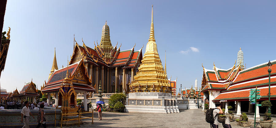 Buddha Photograph - Temple of the Emerald Buddha - Grand Palace in Bangkok Thailand - 01135 by DC Photographer