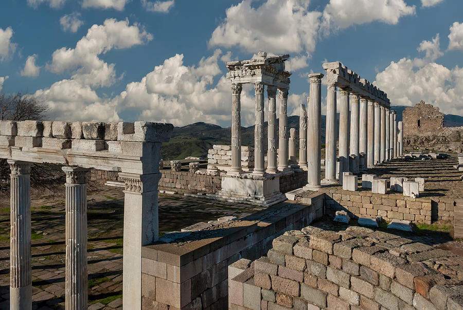 Temple of Trajan at Acropolis of Pergamum Photograph by Ayhan Altun ...