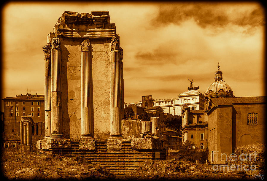 Temple of Vesta Photograph by Prints of Italy