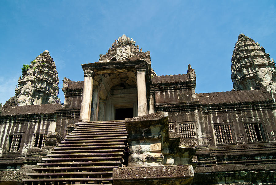 Temple Steps Angkor Wat Photograph by James Gay