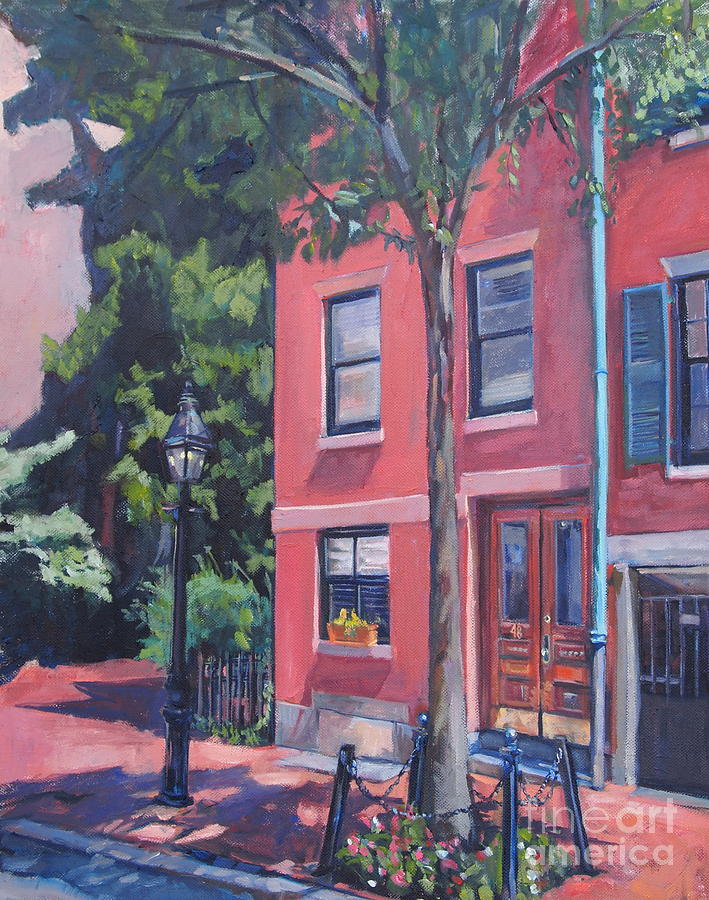 Temple Street Beacon Hill Painting by Deb Putnam