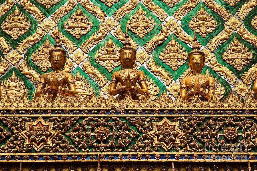 Temple Thailand Buddhist Bangkok Architecture Art Photograph by JM Travel Photography Temple Thailand Buddhist Bangkok Architecture Art Photograph by JM Travel Photography