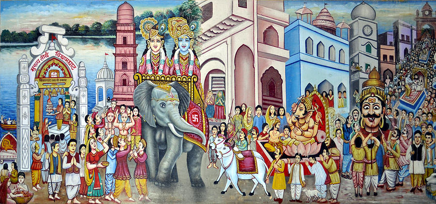 Temple Wall Painting Aman Arora 
