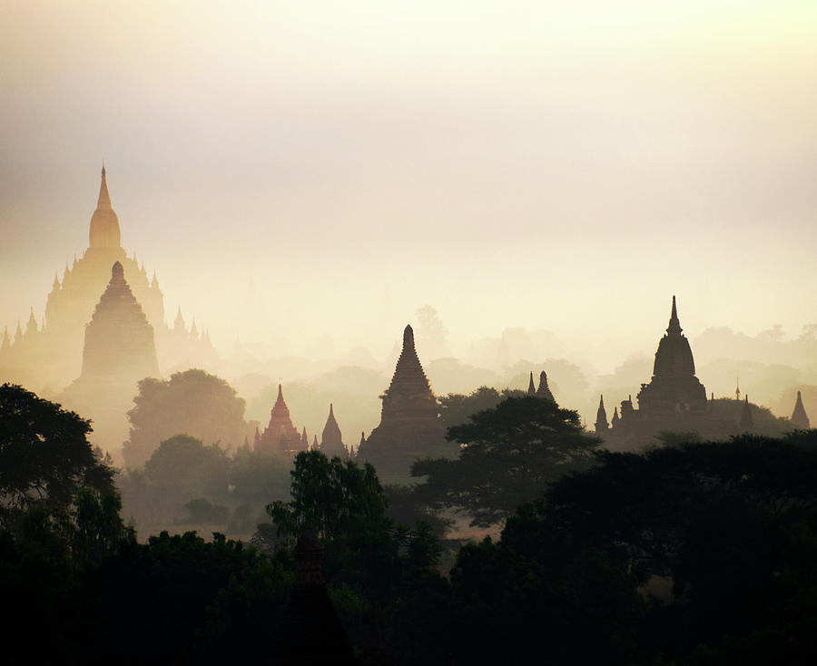 Temples At Bagan, Myanmar Photograph by Leontura