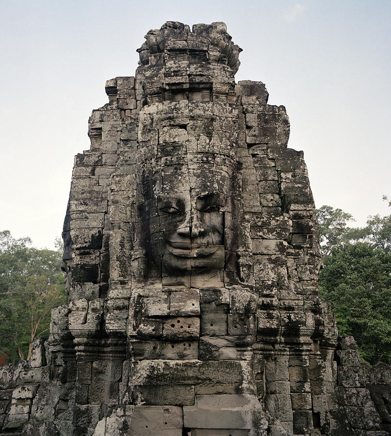 Temples of Angkor Bayon Photograph by Shaun Higson