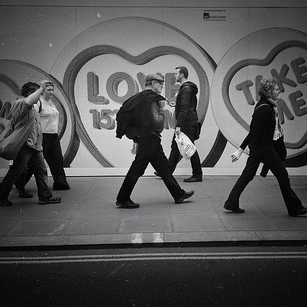 London Photograph - Temporary Backdrop At Oxford Street by Natasha Topic