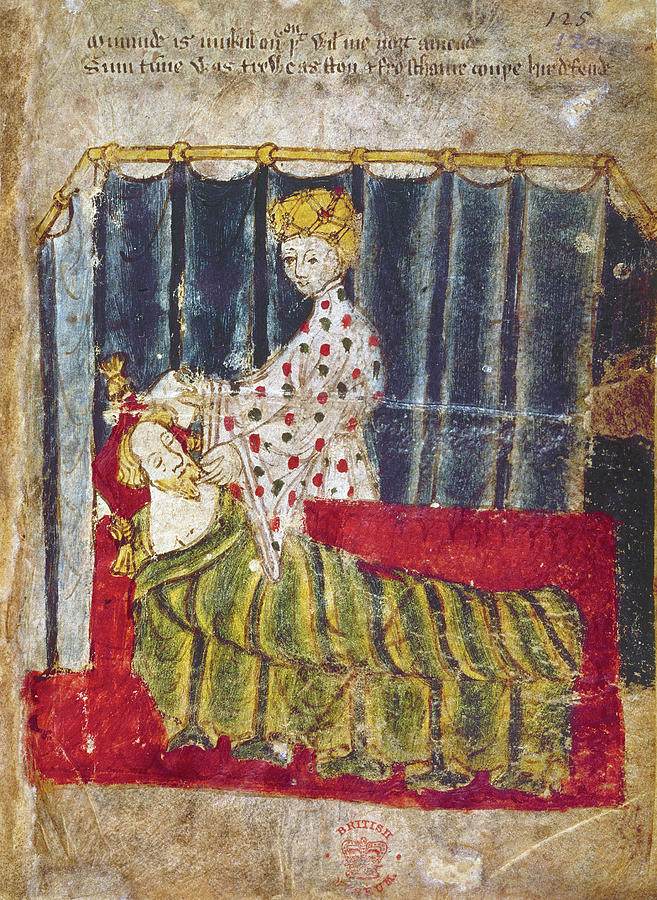 Temptation Of Sir Gawain Painting by Granger