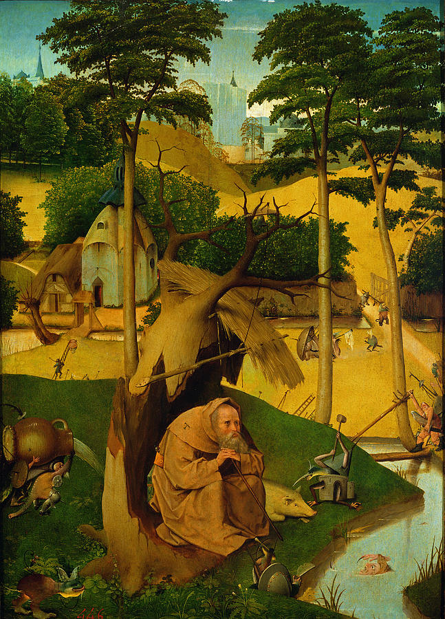 Temptation Of St. Anthony, 1490 Oil On Panel Photograph by Hieronymus ...