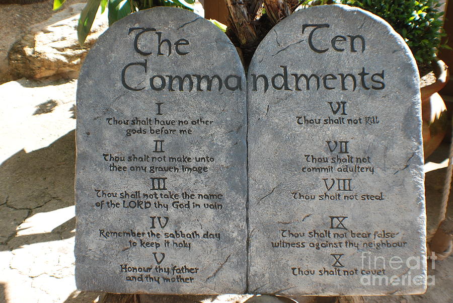 Ten Commandments Photograph by Carolyn Elkin - Fine Art America