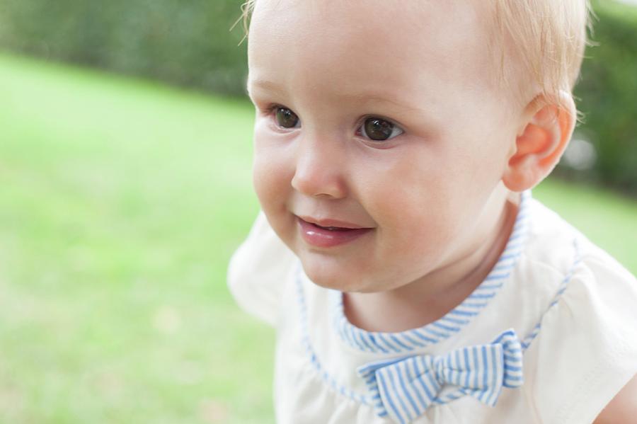 Ten Month Old Baby Girl Photograph by Ian Hooton/science Photo Library ...