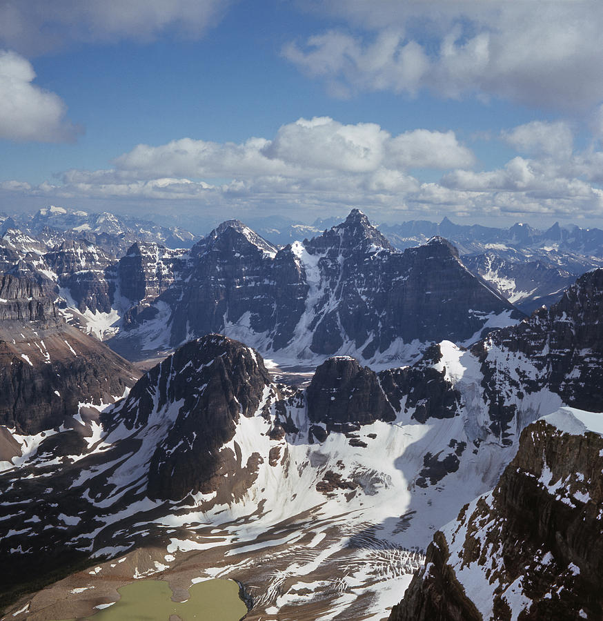T-703502-Ten Peaks from Summit of Mt. Lefroy Photograph by Ed  Cooper Photography
