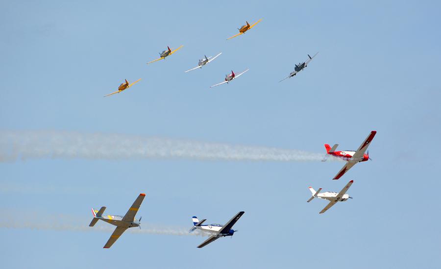 North Photograph - Ten Warbird Flyby by Matt Abrams North Photograph - Ten Warbird Flyby by Matt Abrams