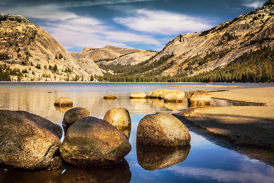 Yosemite National Park Photograph - Tenaya Lake Stones by Janis Knight