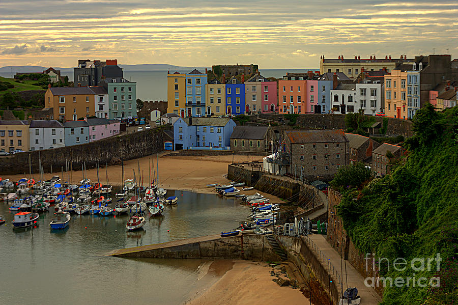Tenby Harbour In The Morning Photograph