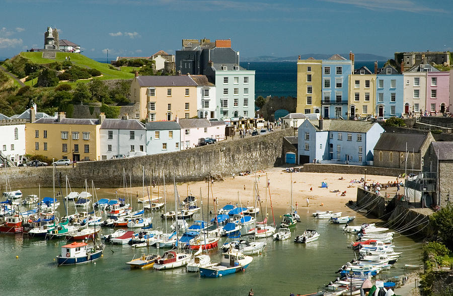 Beach Photograph - Tenby Harbour by Jeremy Voisey