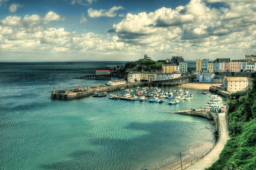 Tenby Harbour Pembrokeshire Photograph by Steve Purnell