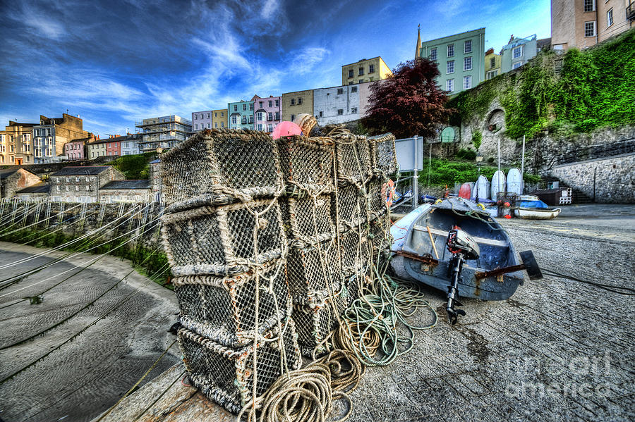 Tenby Lobster Traps Photograph by Steve Purnell