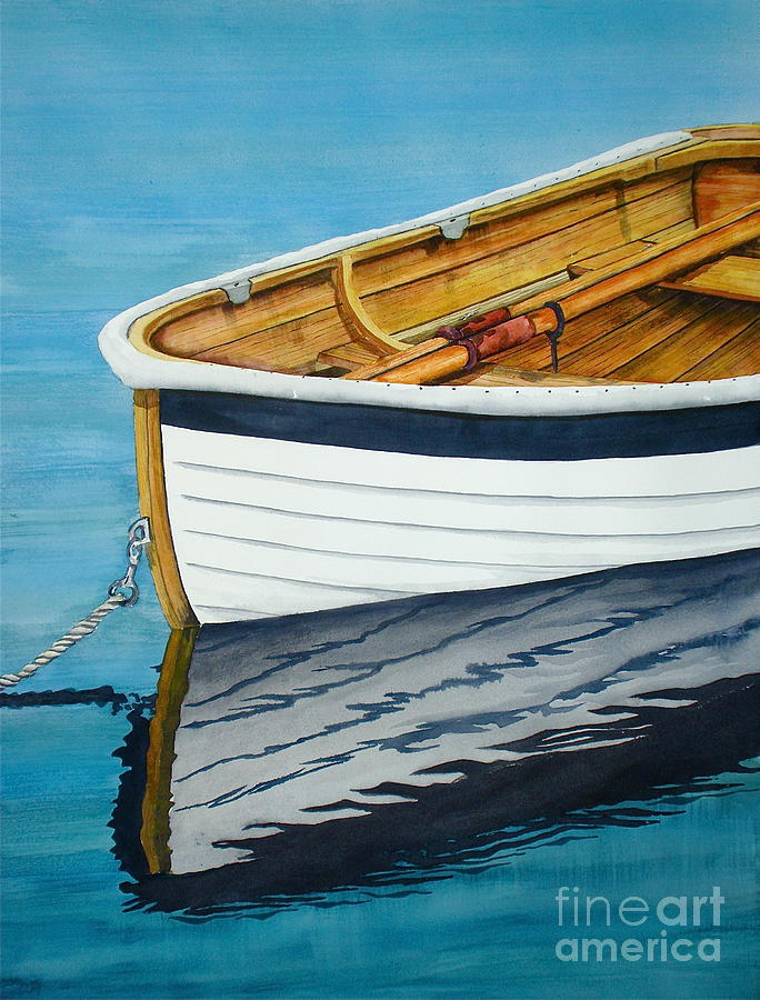 Boat Painting - Tender One by Stephen Abbott