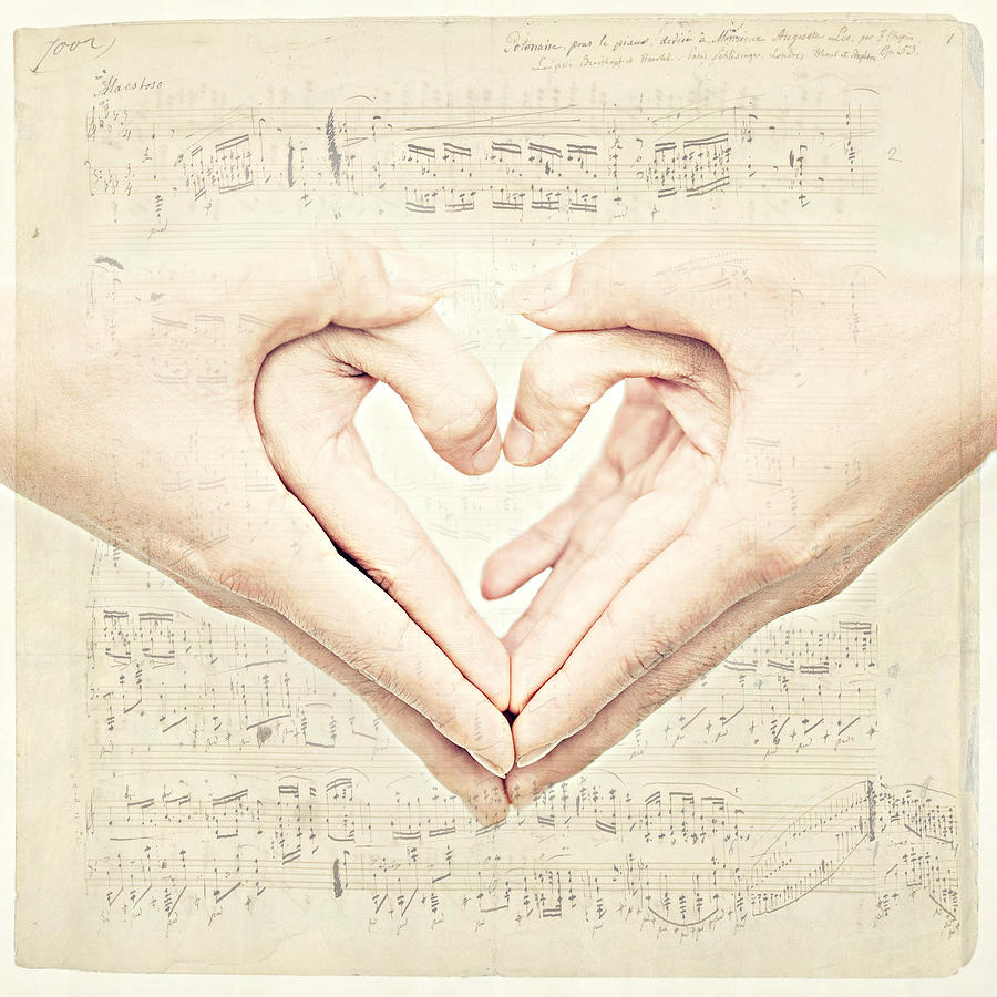 Music Mixed Media - Tenderness by Heike Hultsch