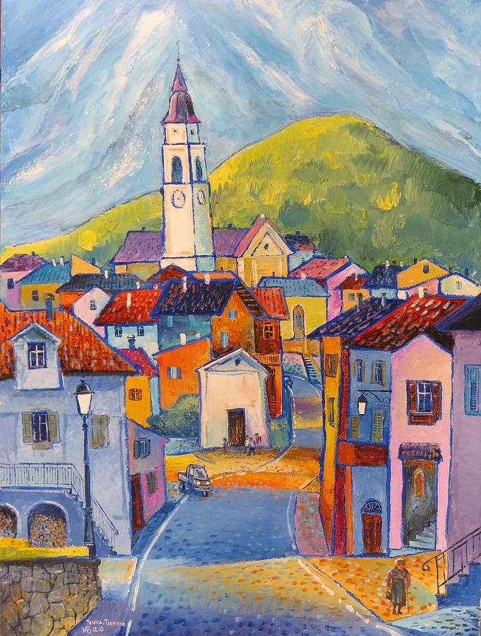 Tenna -Trentino Painting by Mikhail Zarovny