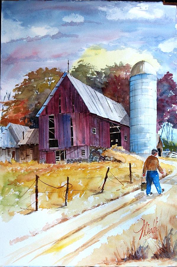 Tennesee Farm Painting by Gerald Miraldi