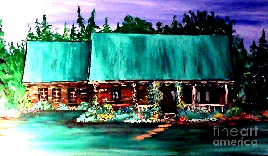 Tennessee Cabin Painting by James and Donna Daugherty