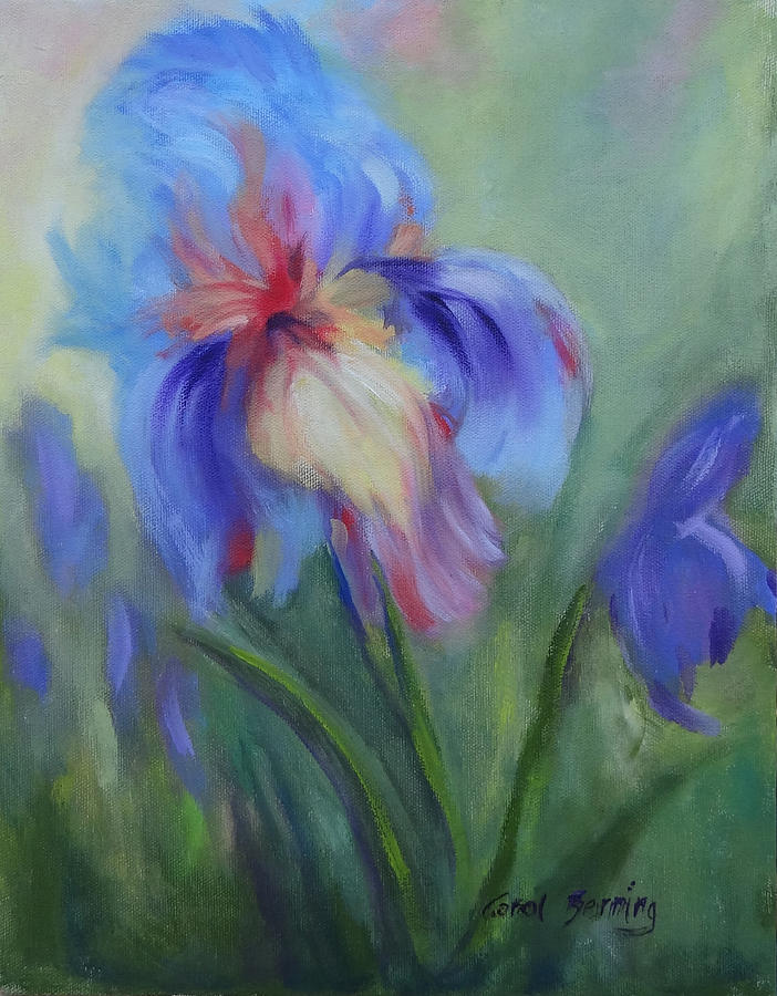 Tennessee Iris Three Painting by Carol Berning