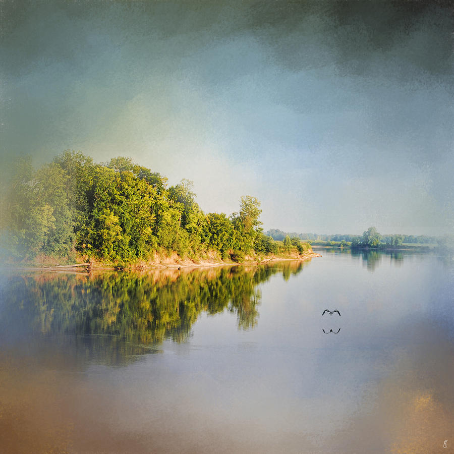 Tennessee River Reflections - Water Landscape Photograph by Jai Johnson