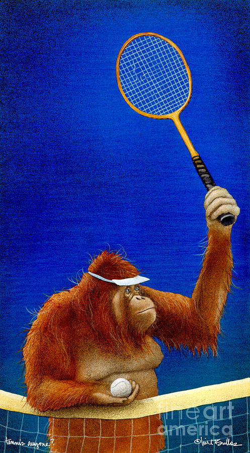 Tennis Painting - Tennis anyone... by Will Bullas