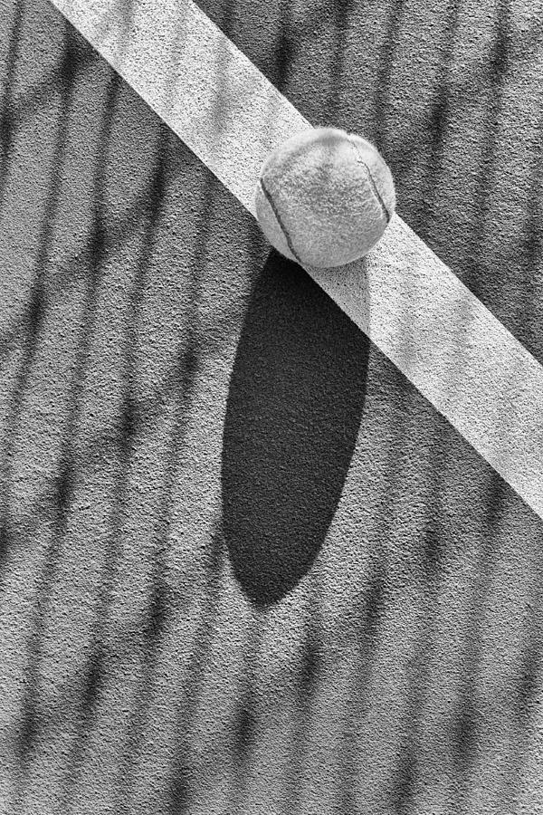 Tennis Photograph - Tennis Ball And Shadows by Gary Slawsky