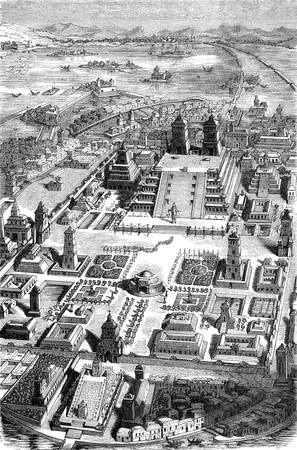 Tenochtitlan, Aztec City-state Photograph by British Library