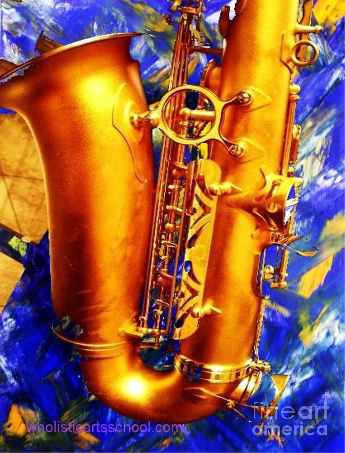 Tenor Sax Painting by PainterArtist FIN