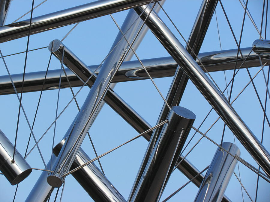 Tensegrity Sculpture Photograph by David T Wilkinson