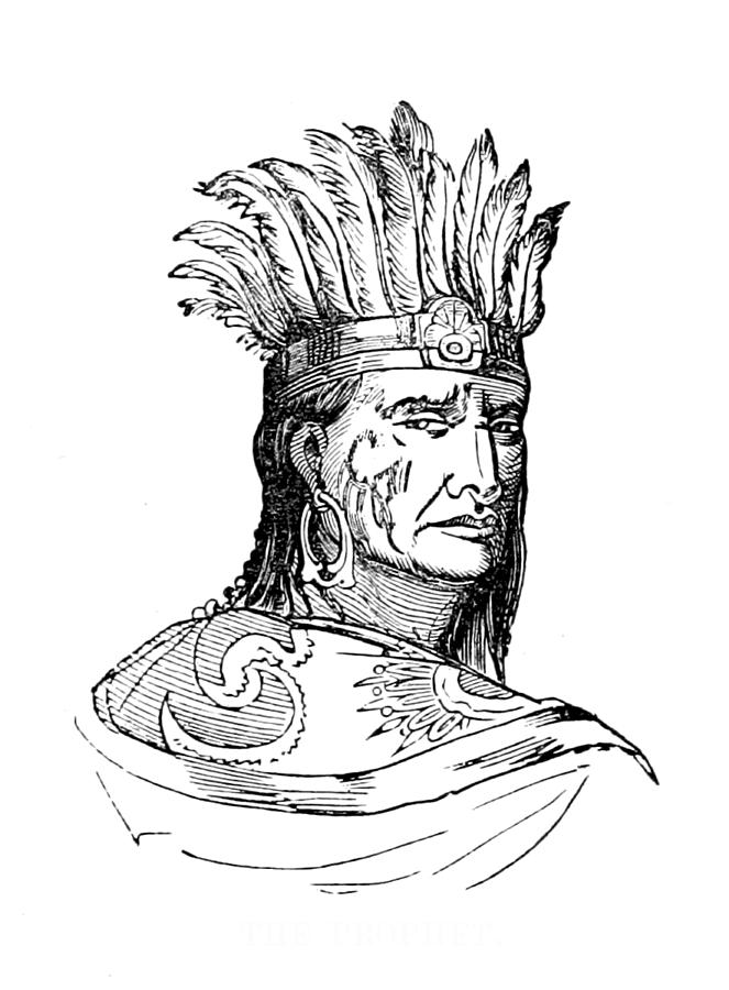 Portrait Photograph - Tenskwatawa, Shawnee Indian Prophet by British Library