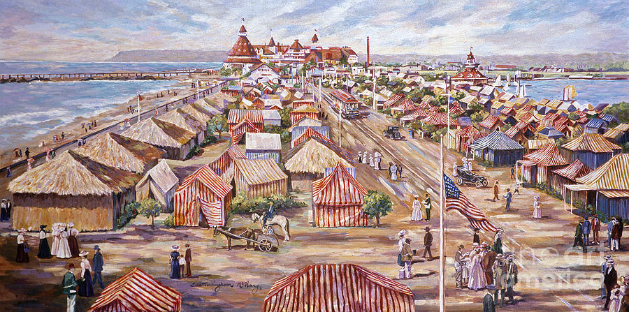 Tent City Painting by Glenn McNary