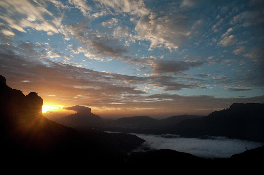 Tepui At Sunrise - Venezuela Expedition Photograph by Jeanlouis Wertz ...